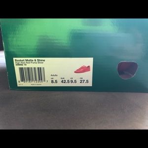 PUMA Basket Matte and Shine Red Sneaker